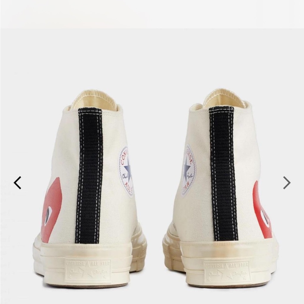 Comme des Garcons Cream and Red Sneakers - Picture 3 of 7